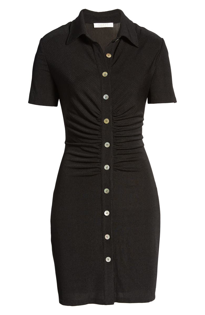 WAYF Jennifer Ruched Shirtdress, Alternate, color,