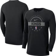 Nike Men's Nike  Black Sacramento Kings Authentic Long Sleeve Practice T-Shirt