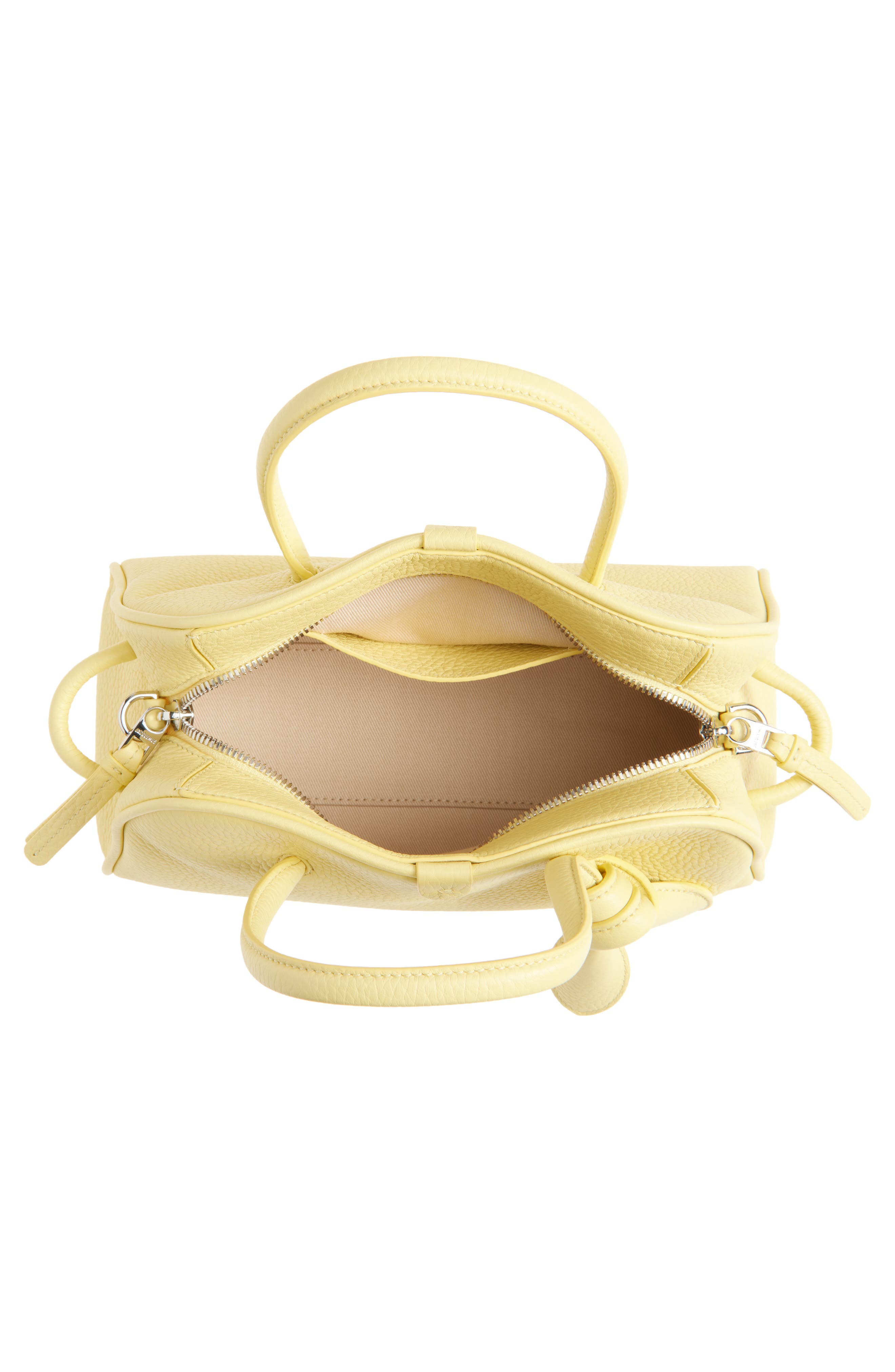 Le Petite Turismo Leather Crossbody Bowling Bag, Alternate, color, LIGHT YELLOW 210