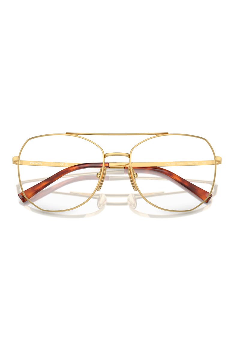 56mm Round Optical Glasses, Alternate, color, GOLD