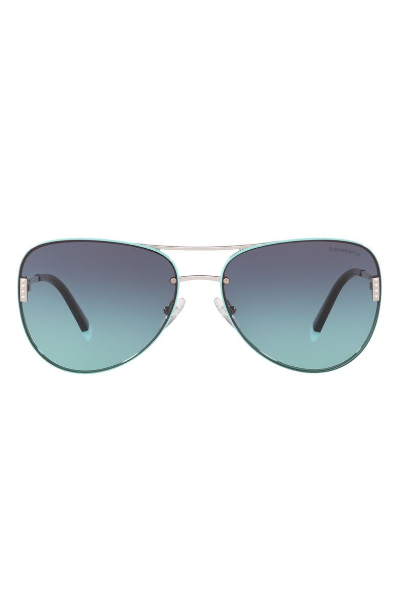 Tiffany & Co. 62mm Aviator Sunglasses, Main, color,