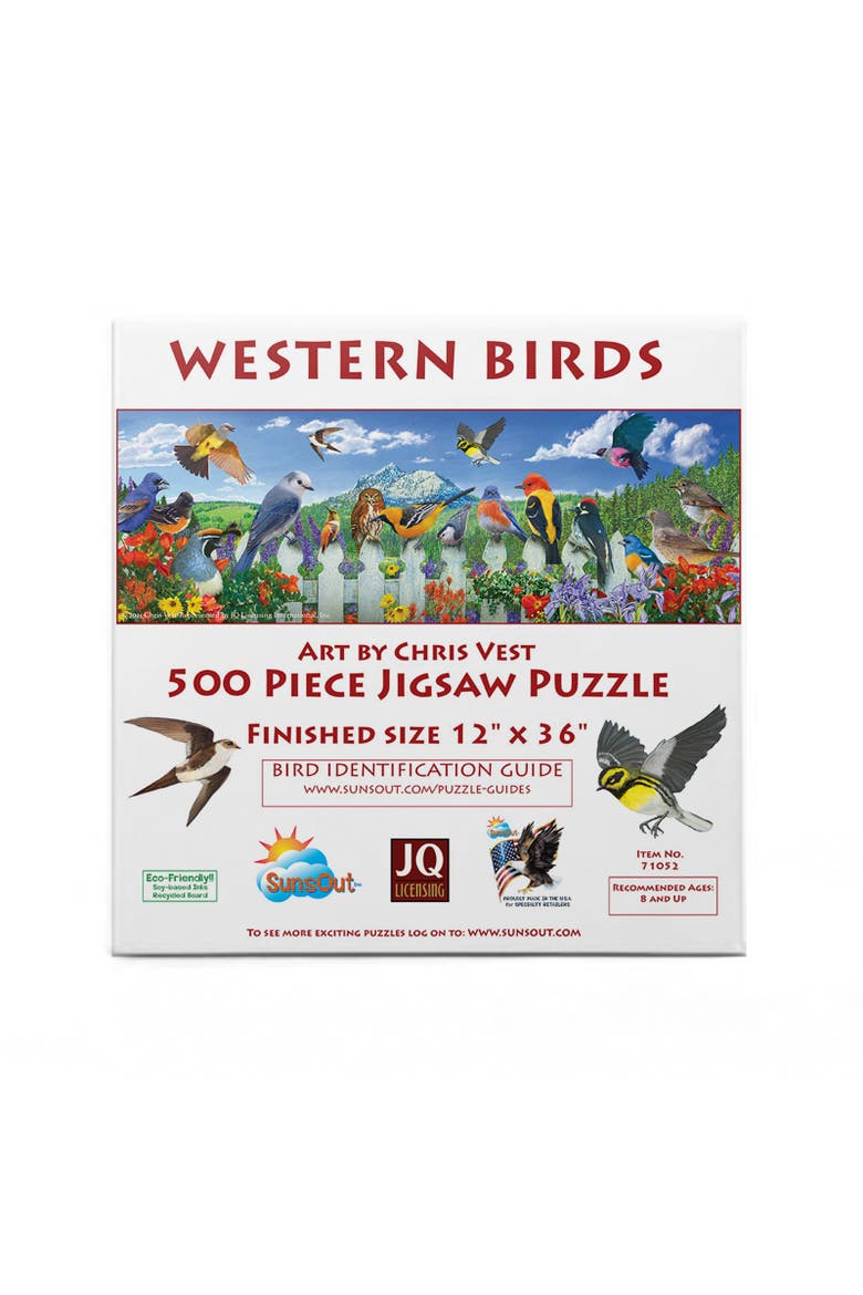 Western Birds 500 piece Jigsaw Puzzle for Adults, Alternate, color, Multicolor