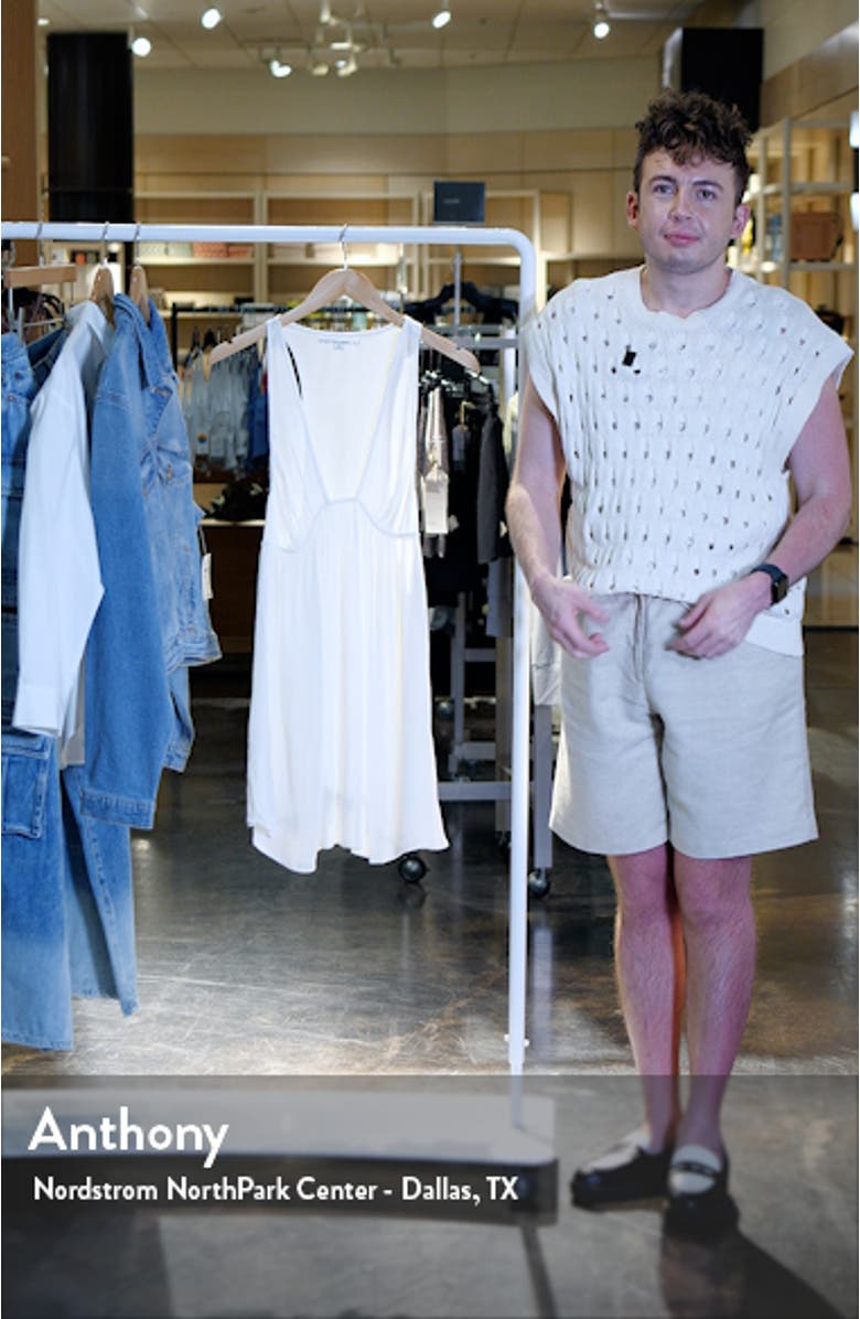 Sarah Saltwater Solids Cover-Up Miniress, sales video thumbnail