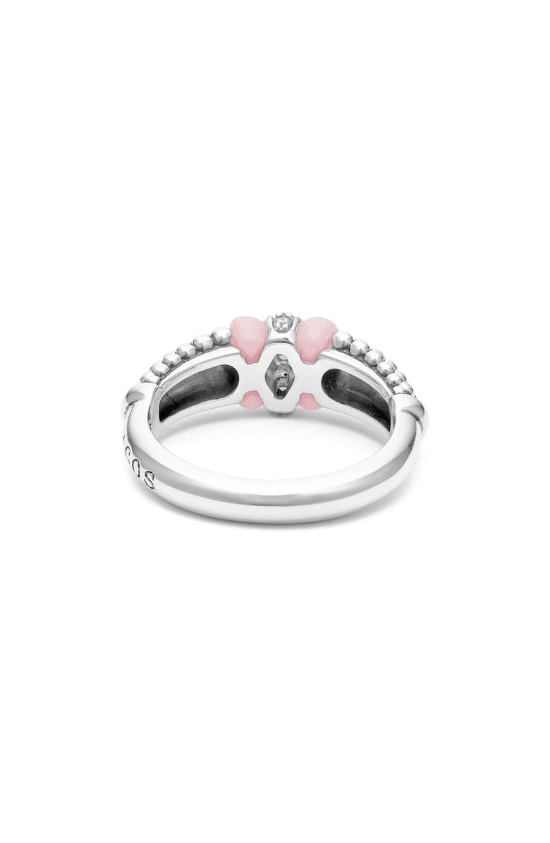 LAGOS Pink Caviar Diamond Ceramic Ring, Alternate, color, Pink