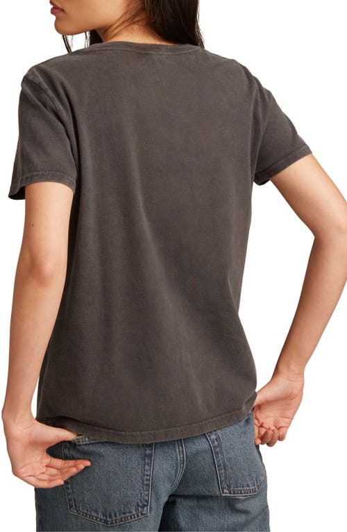 LUCKY BRAND LUCKY BRAND CELESTIAL FLORAL COTTON GRAPHIC T-SHIRT 