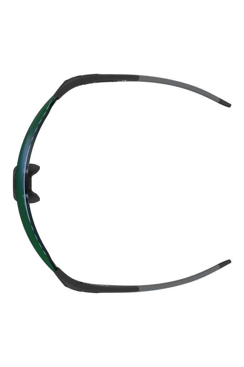 Halftime 99mm Graident Mask Sunglasses, Alternate, color, MATTE BLACK GREY