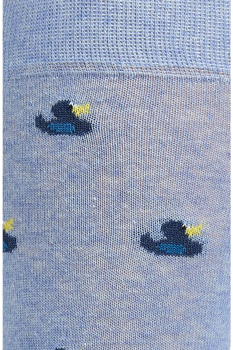 Norbert Duck Cotton Blend Dress Socks, Alternate, color, TURQUOISE/ AQUA