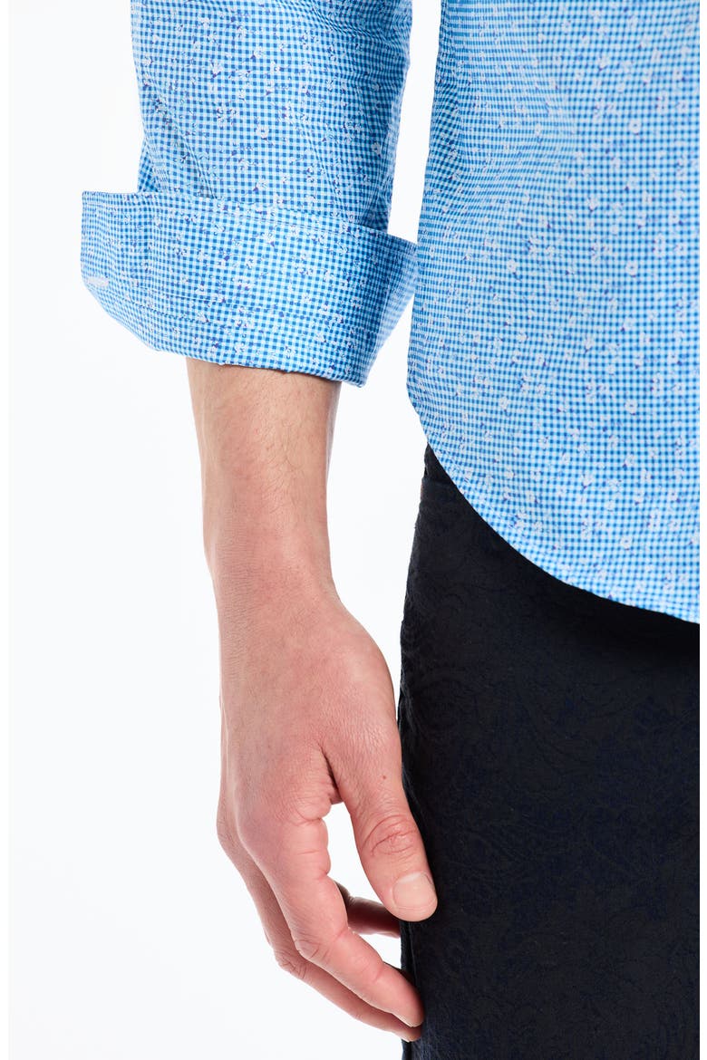 Jonah Long Sleeve Woven Shirt, Alternate, color, BLUE