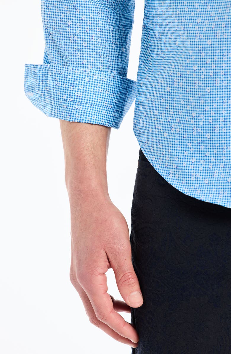 Robert Graham Jonah Long Sleeve Woven Shirt, Alternate, color, Blue