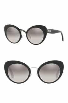 Miu Miu 53mm Cat Eye Sunglasses