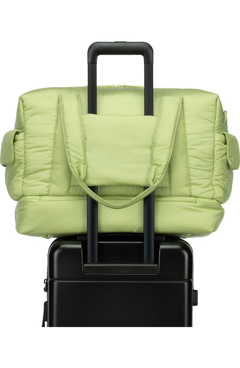 CALPAK Weekender Recycled Nylon Diaper Duffel Bag, Alternate, color, Lime