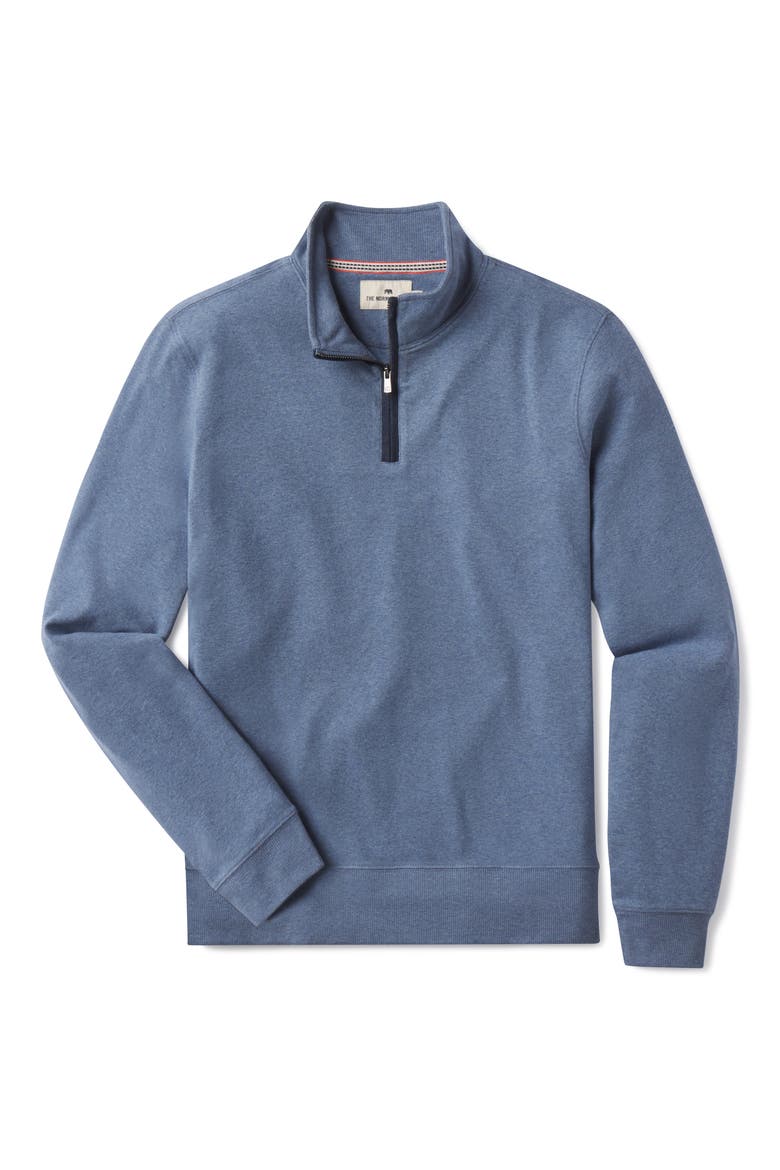 Puremeso Weekend Quarter Zip Top, Alternate, color, SLATE BLUE