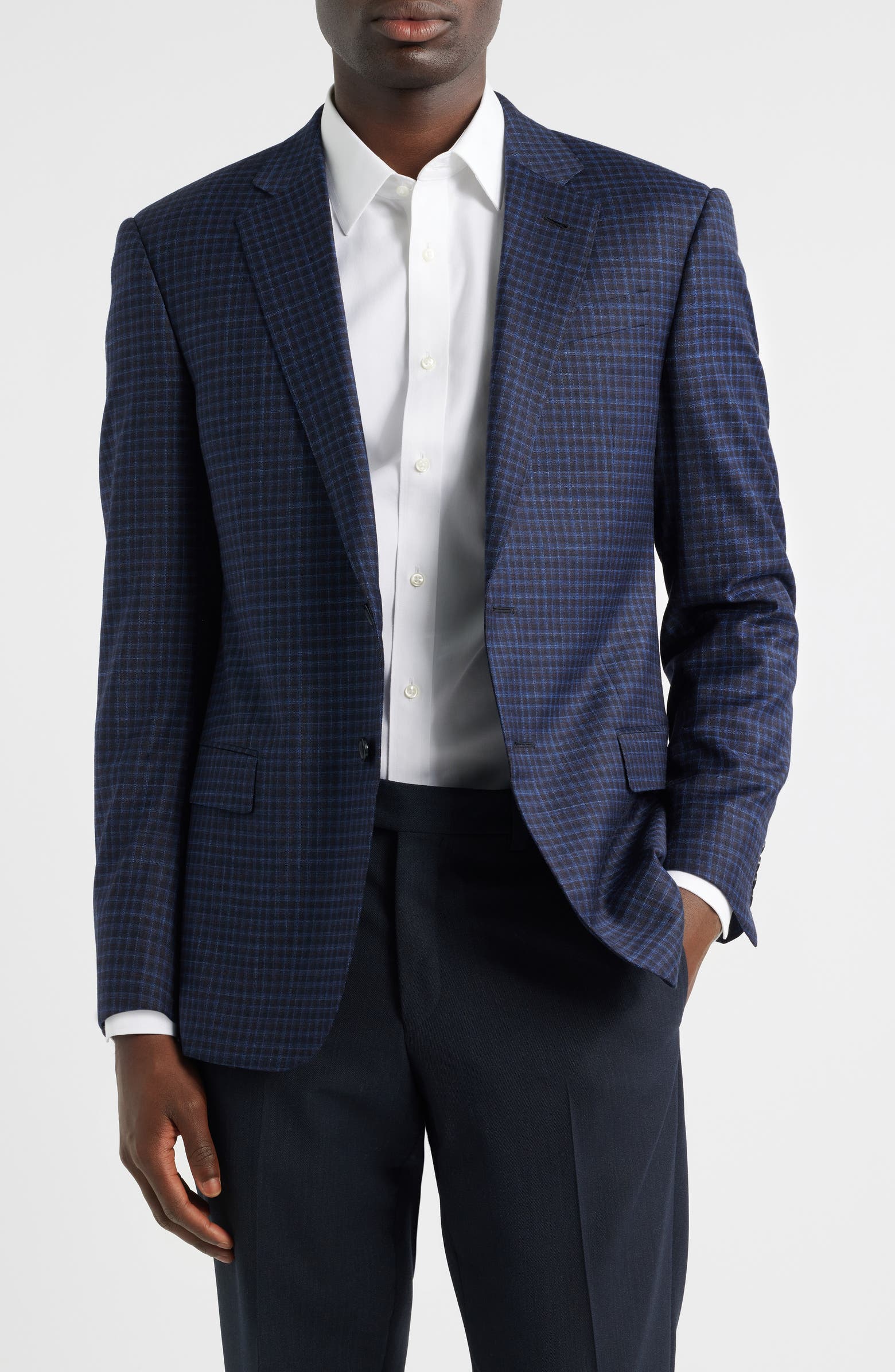 Emporio Armani G-Line Check Sport Coat | Nordstromrack