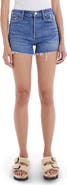MOTHER The Tomcat Fray Hem Denim Shorts