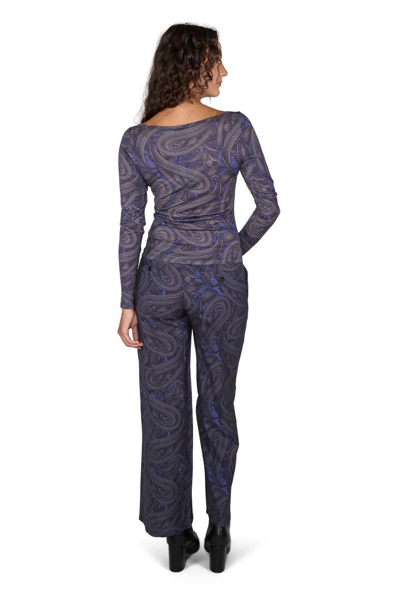 Phoebe Wide Leg Tailored Pant, Alternate, color, Badalona Smoke
