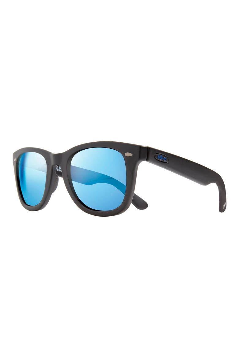 Forge 50mm Polarized Square Sunglasses, Alternate, color, MATTE BLACK
