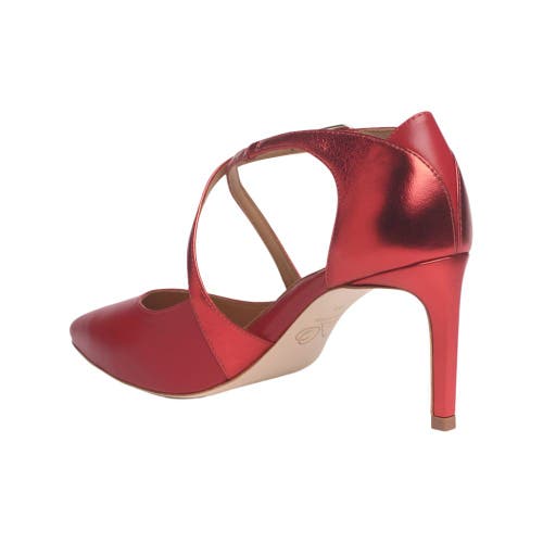Joan Oloff Shoes Desire Pump In Red