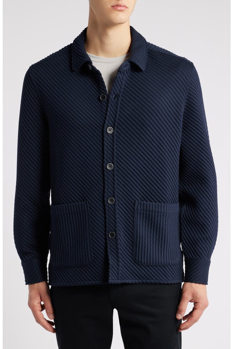 Hoffburg Jacquard Overshirt, Alternate, color, NAVY