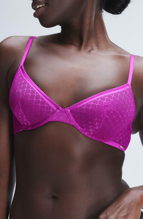 Show 'N Tell Mesh Unlined Demi Bra