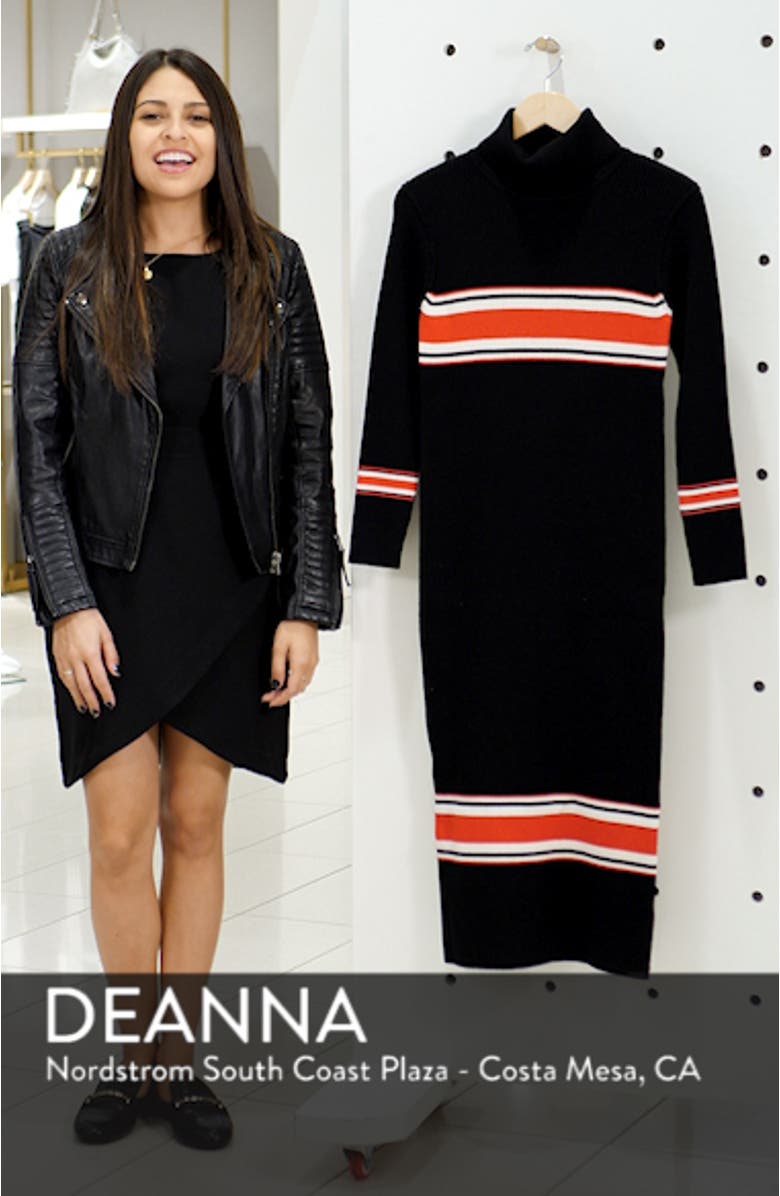Sport Stripe Midi Sweater Dress, sales video thumbnail
