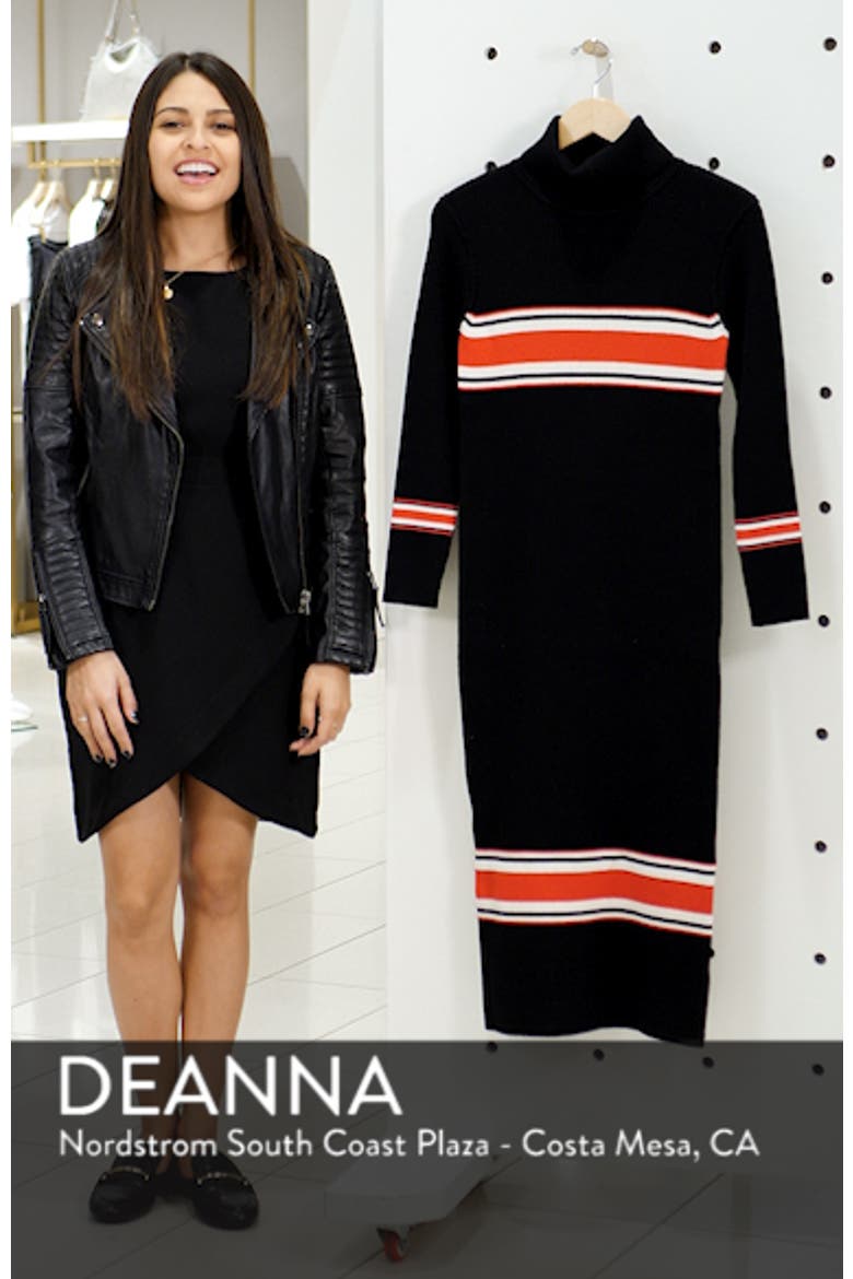 Sport Stripe Midi Sweater Dress video