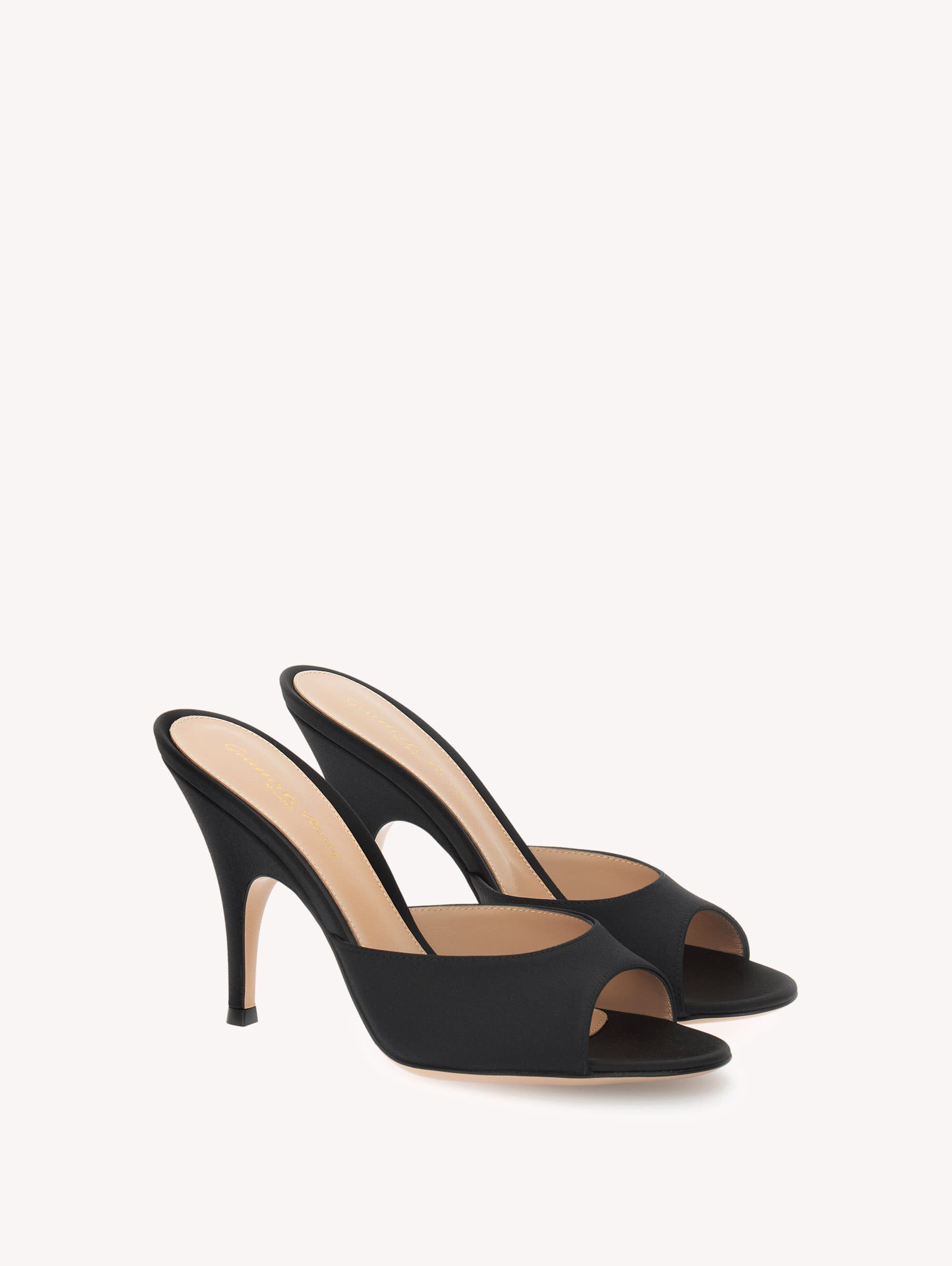 Sofia Mule 95 Mules, Alternate, color, Black Satin