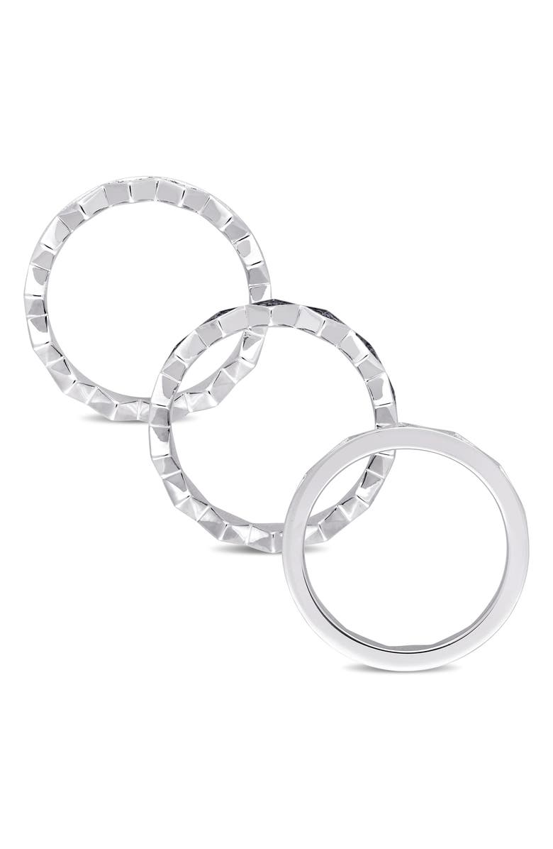 DELMAR Lab-Grown Sapphire Band Ring, Alternate, color, Blue