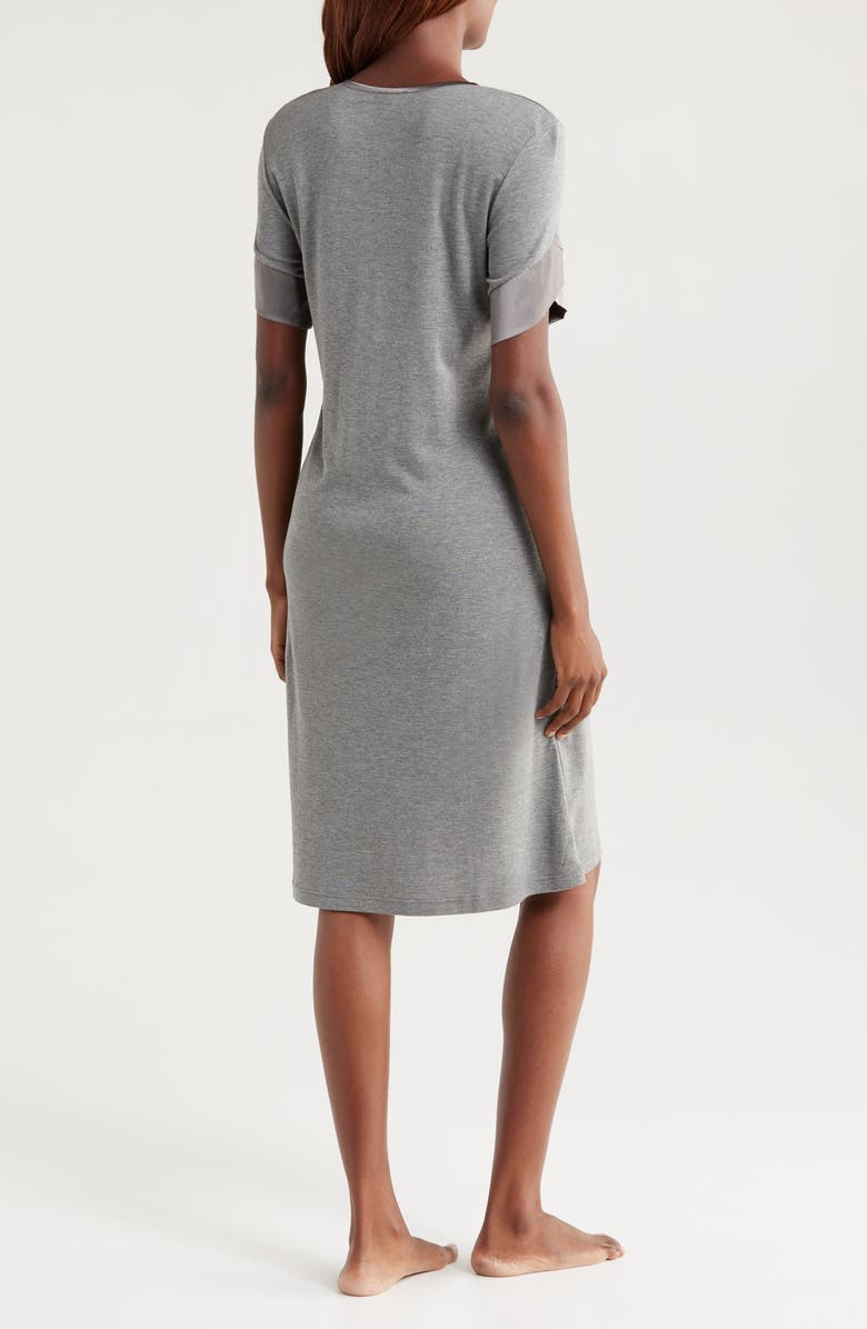 Hanro Virginia Silk Satin Trim Nightgown, Alternate, color,