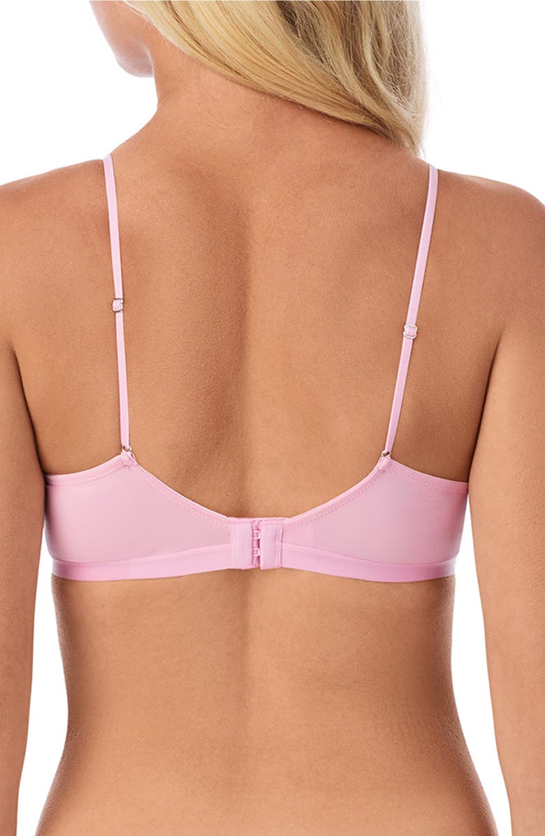 On Gossamer Next to Nothing Wireless Bra, Alternate, color, Wild Rose
