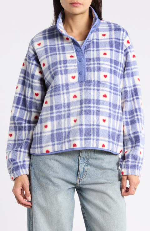 Plaid Fleece Pullover