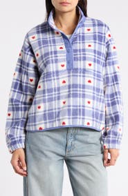 Thread & Supply Plaid Fleece Pullover