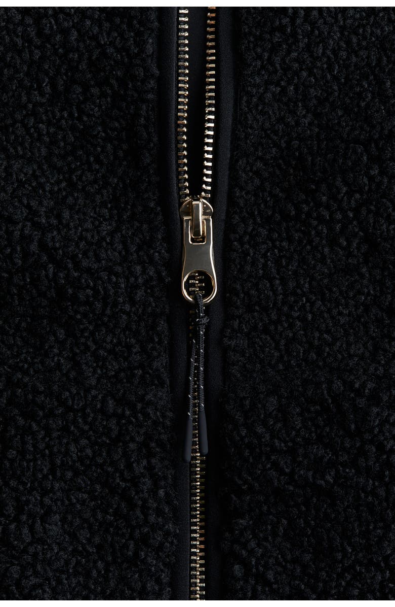 H&M Teddy Gilet, Alternate, color, Black