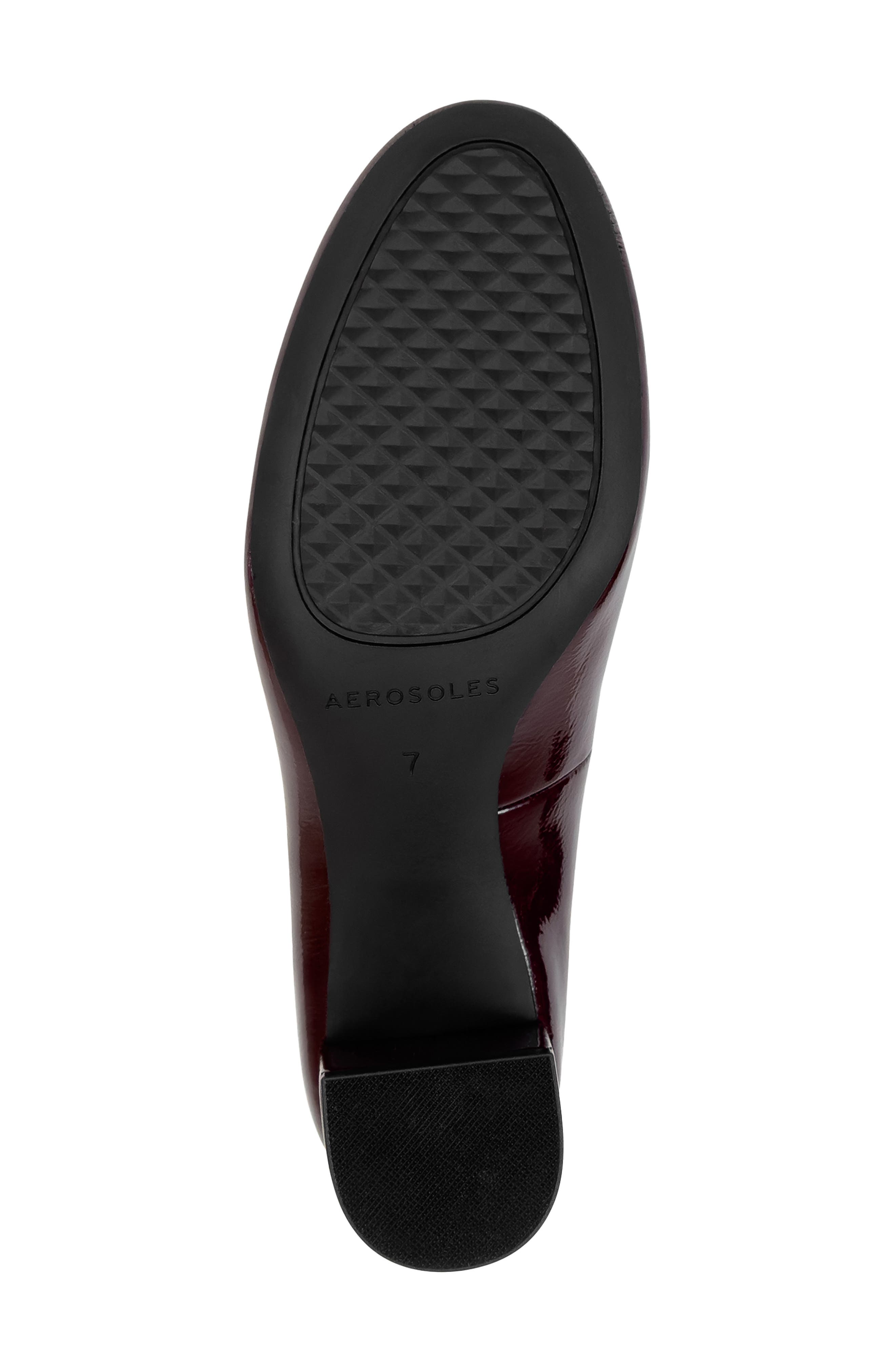 Faux Leather Pump, Alternate, color, MERLOT