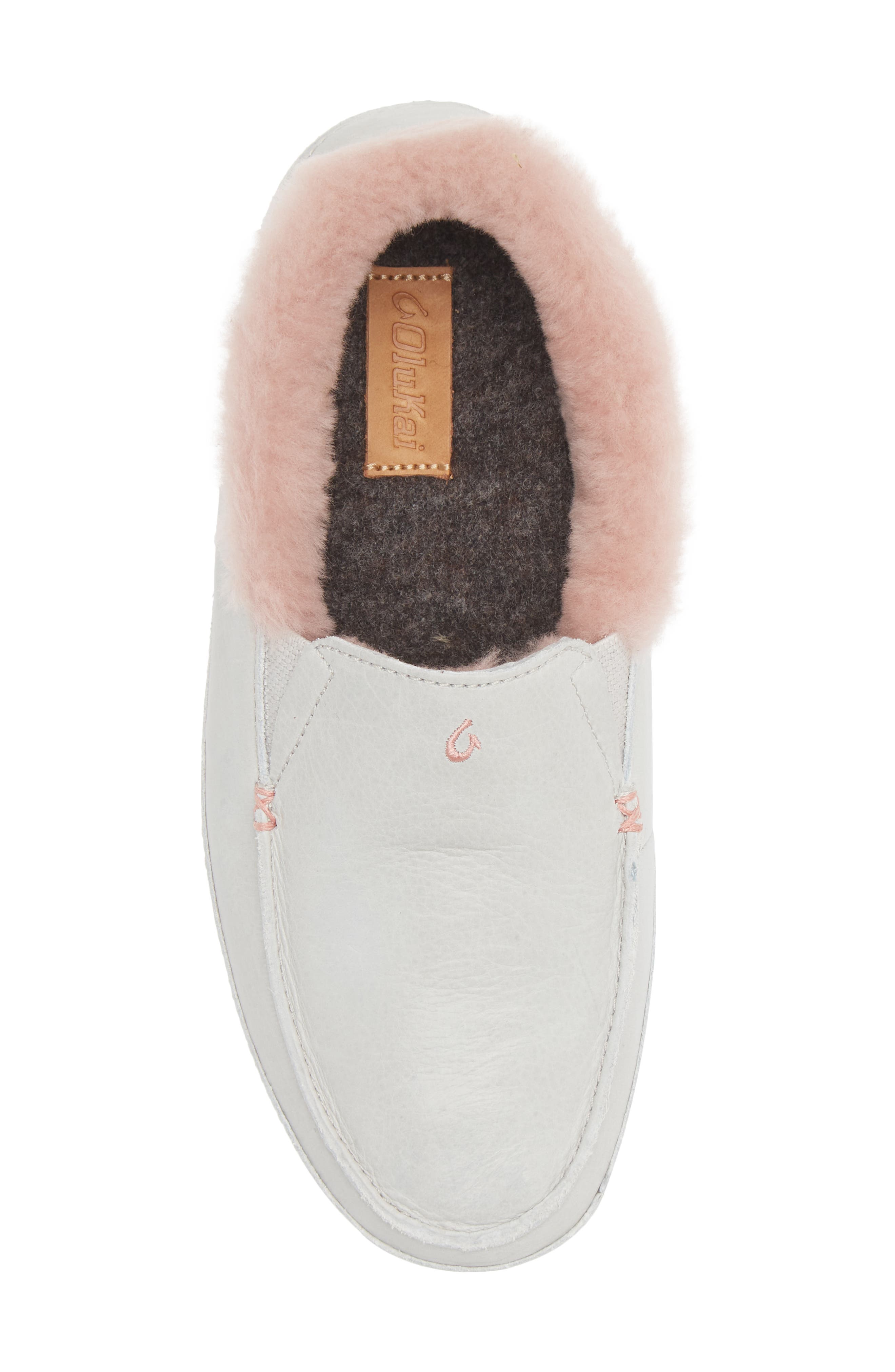 OluKai Ku'una Genuine Shearling Slipper, Alternate, color, Mist Grey/ Mist Grey