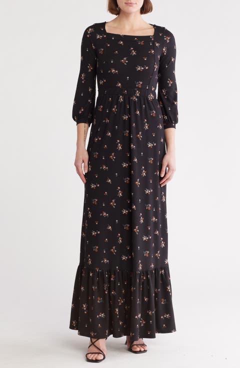 Square Neck Maxi Dress