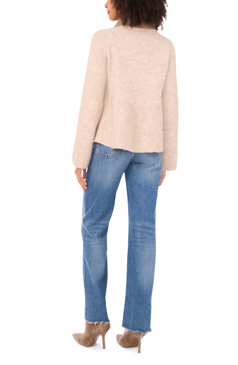 Halogen<sup>®</sup> Collared Sweater, Alternate, color, Oatmeal