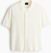 H&M Regular Fit Rib-knit Shirt