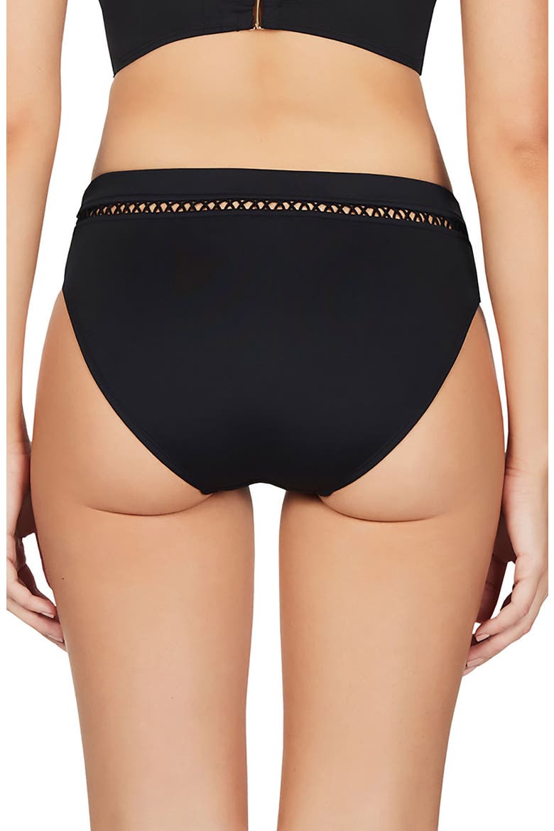 Lace Bikini Bottoms, Alternate, color, BLACK