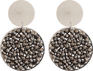 Panacea Beaded Circle Drop Earrings