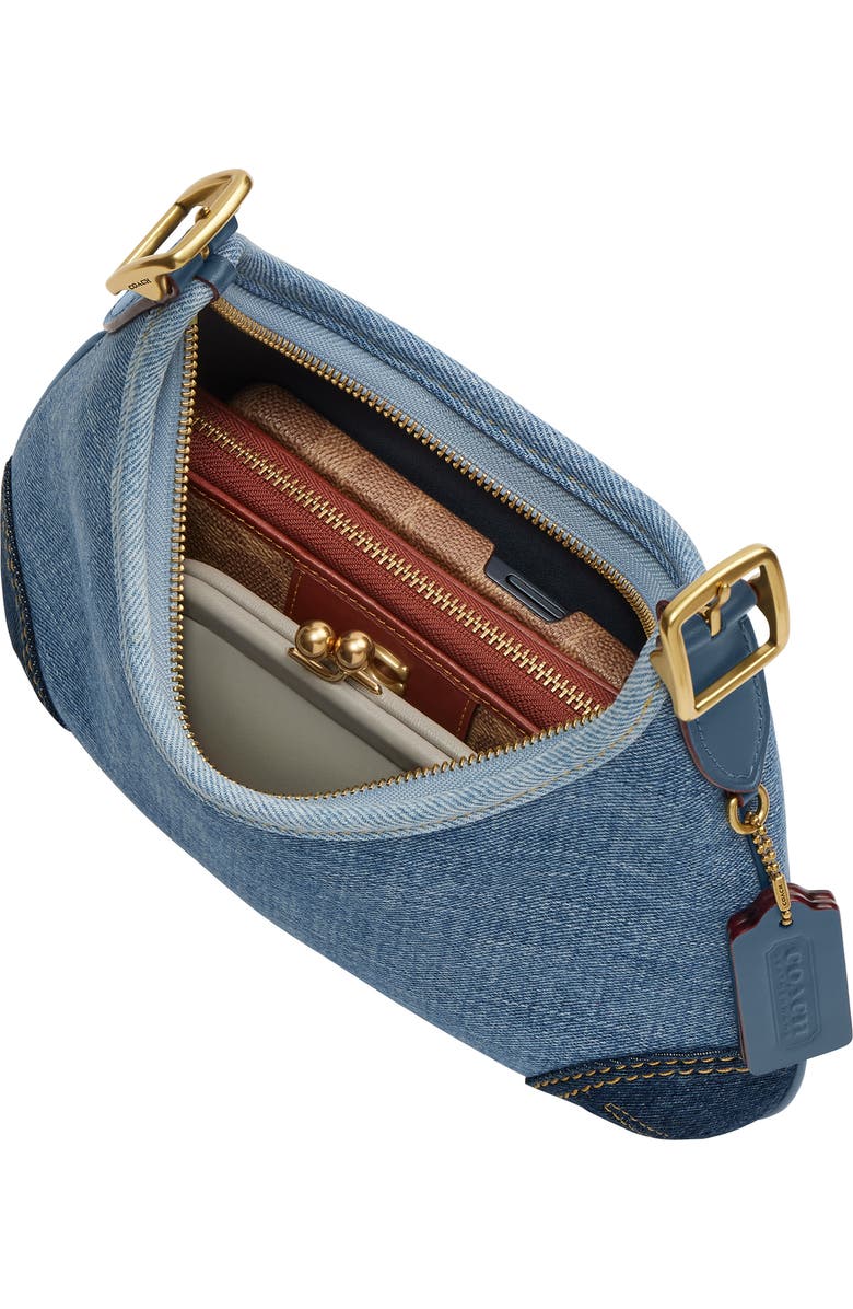 COACH The Originals Denim Shoulder Bag, Alternate, color,