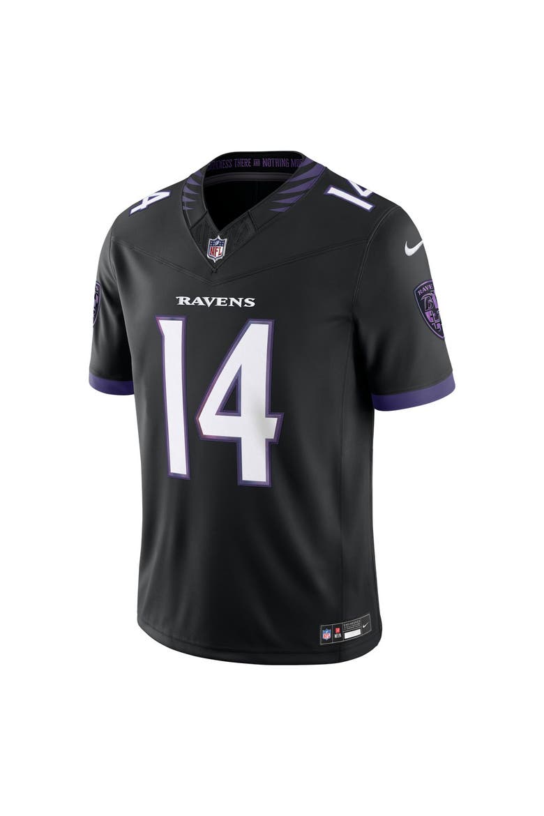 Men's Nike Kyle Hamilton Black Baltimore Ravens Alternate Vapor F.U.S.E. Stitched Limited Jersey, Alternate, color, Black