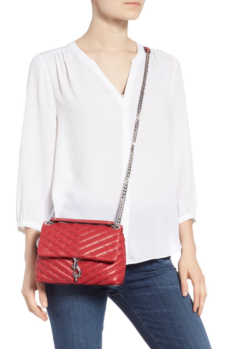 Rebecca Minkoff Edie Quilted Leather Crossbody Bag, Alternate, color,