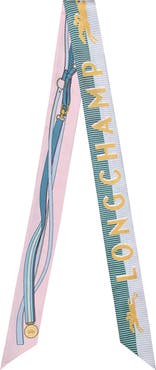 Longchamp Reversible Silk Bandana Scarf