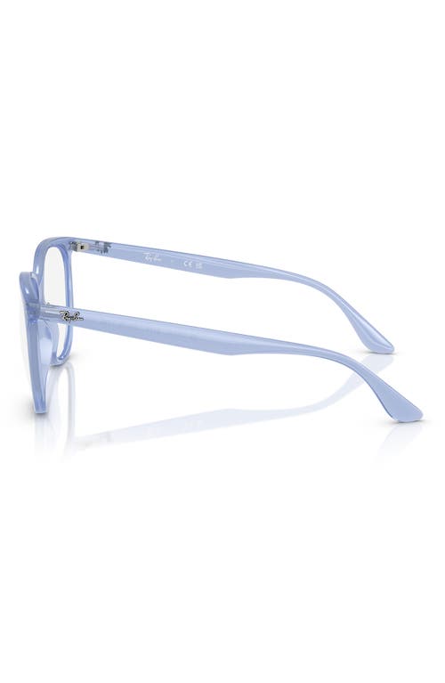 Ray Ban Ray-ban 52mm Square Optical Glasses In Blue