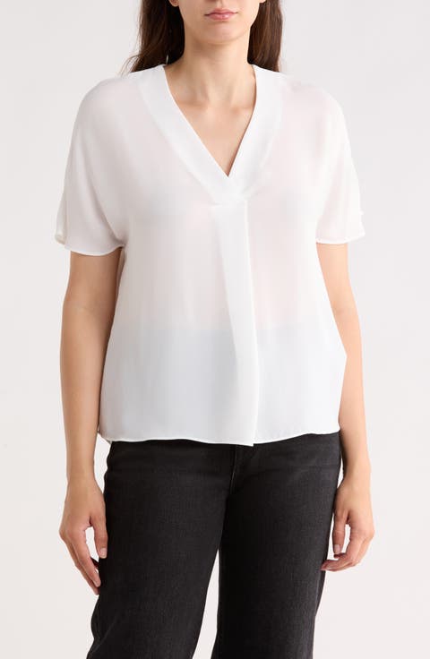 V-Neck Short Sleeve Top