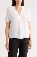 ELIE ELIE TAHARI V-Neck Short Sleeve Top