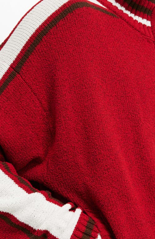 Cotton On Men's Knitted Bomber Jacket In Scarlet Red
