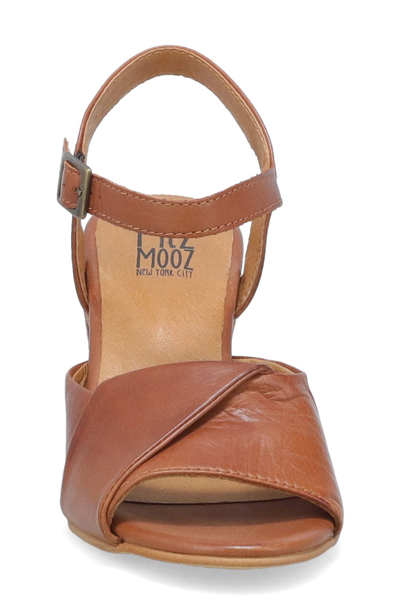 Attie Ankle Strap Sandal, Alternate, color, BRANDY