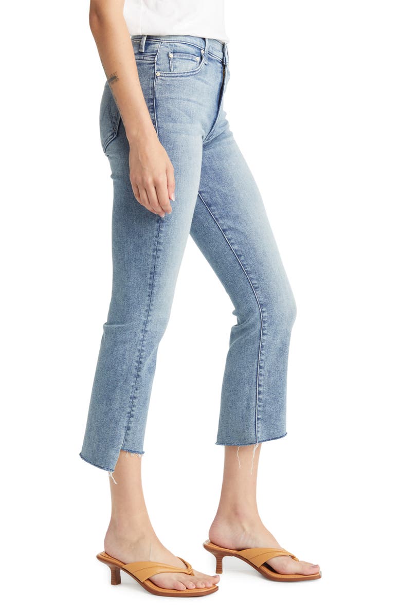MOTHER The Insider High Waist Crop Step Fray Jeans, Alternate, color,