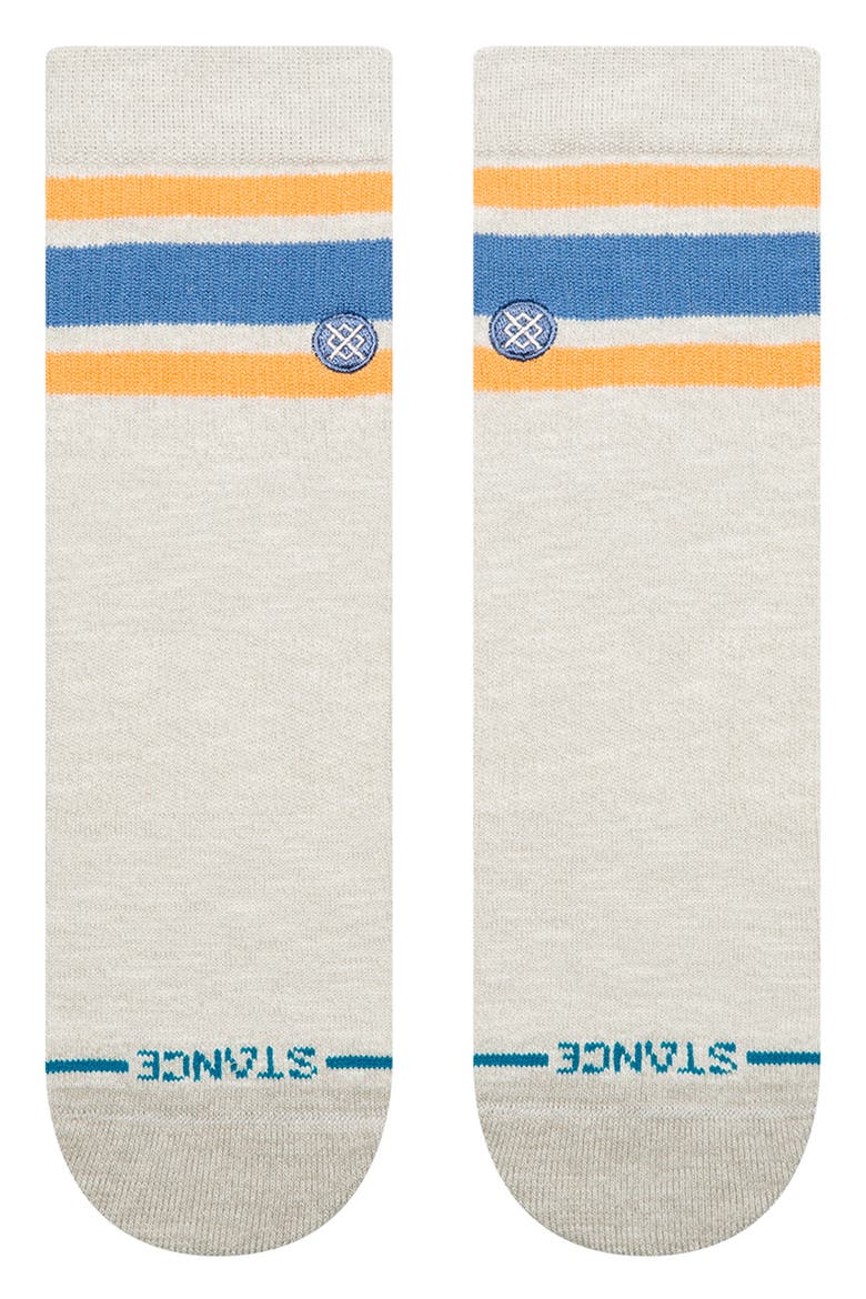 Boyd Slub Quarter Socks, Alternate, color, HEATHER GREY